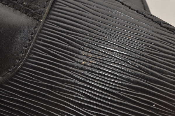 Authentic Louis Vuitton Epi Cluny Shoulder Bag Purse Black M52252 LV 6113J