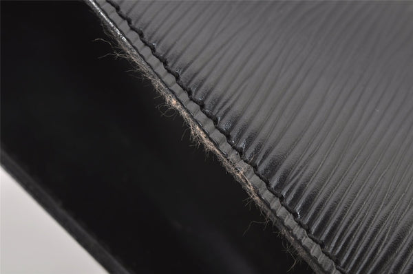 Authentic Louis Vuitton Epi Cluny Shoulder Bag Purse Black M52252 LV 6113J