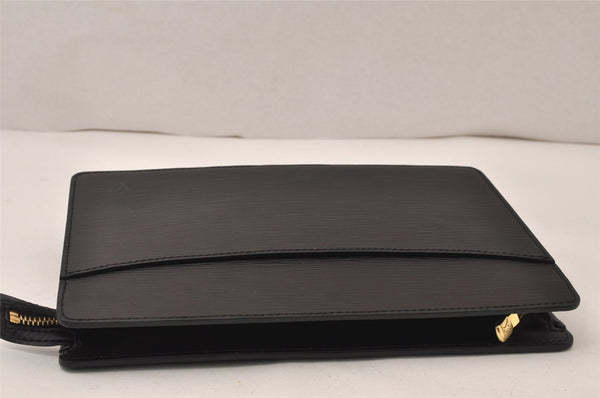 Authentic Louis Vuitton Epi Pochette Homme Clutch Hand Bag Black M52522 LV 6113K