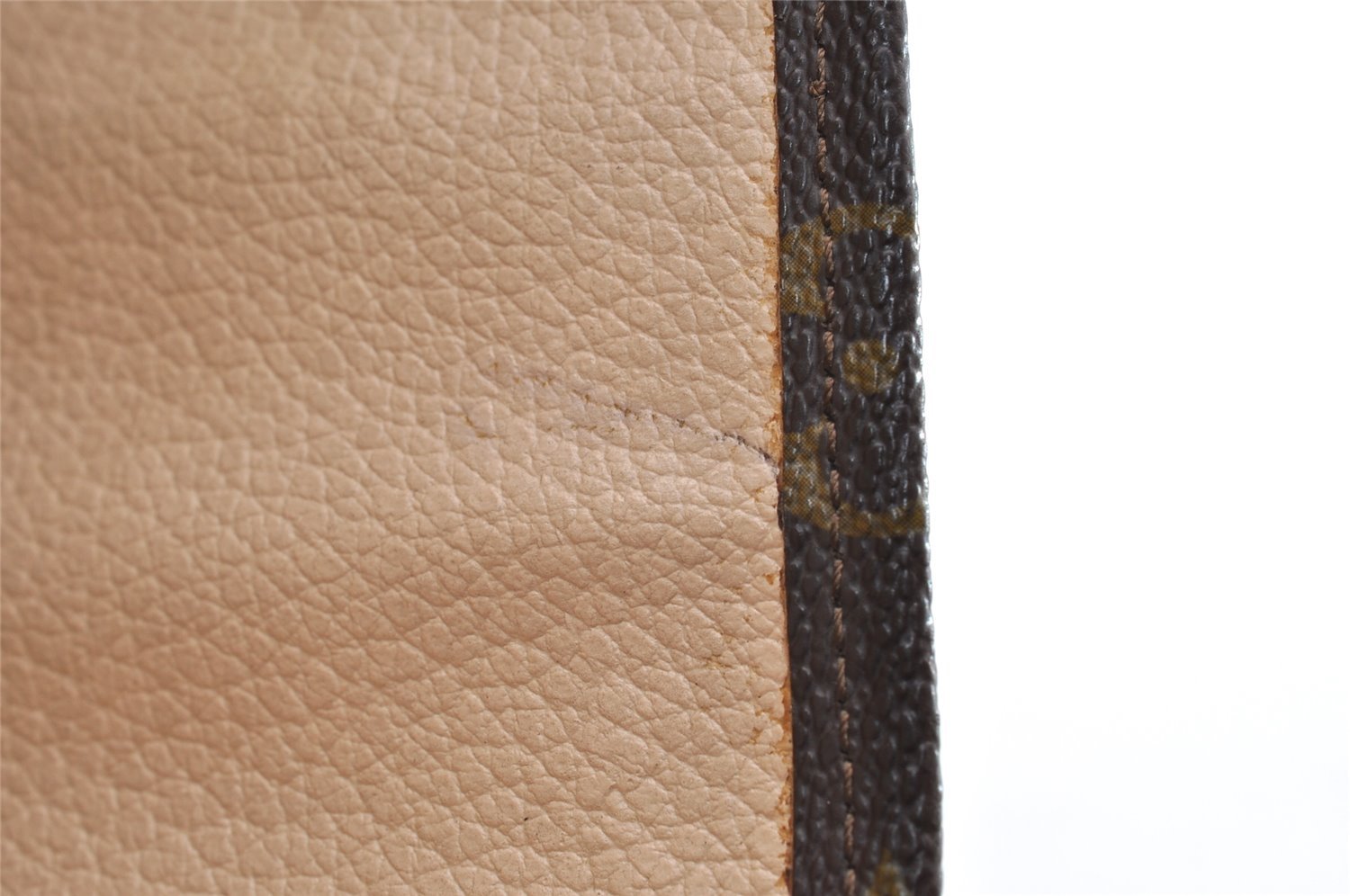 Authentic Louis Vuitton Monogram Sac Plat Hand Tote Bag Old Model LV Junk 6115I