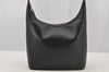 Authentic GUCCI Vintage Shoulder Bag Purse Leather 0013814 Black 6115J