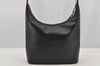 Authentic GUCCI Vintage Shoulder Bag Purse Leather 0013814 Black 6115J