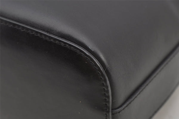 Authentic GUCCI Vintage Shoulder Bag Purse Leather 0013814 Black 6115J