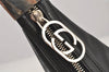Authentic GUCCI Vintage Shoulder Bag Purse Leather 0013814 Black 6115J