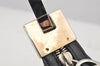 Authentic GUCCI Vintage Shoulder Bag Purse Leather 0013814 Black 6115J