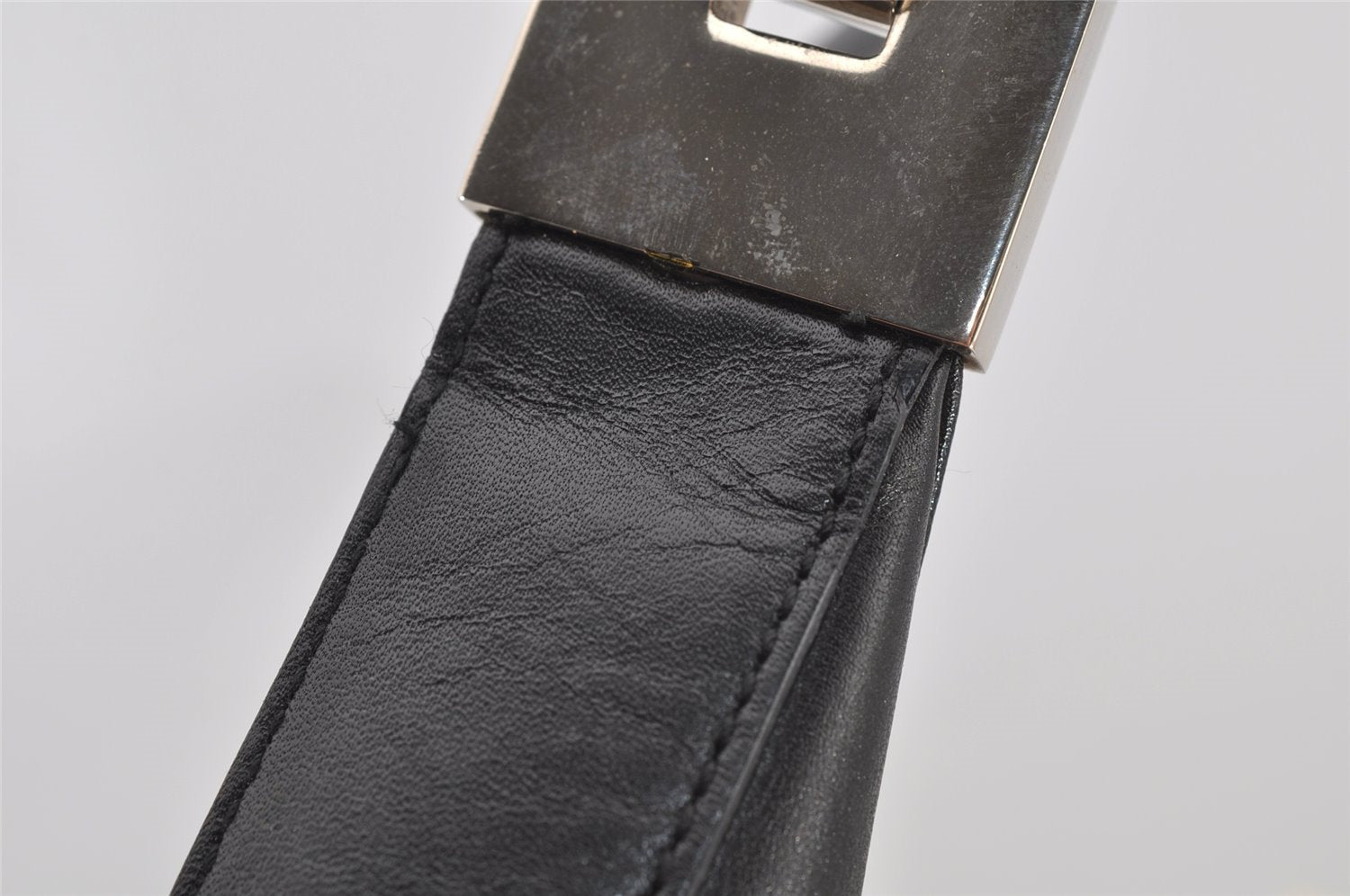 Authentic GUCCI Vintage Shoulder Bag Purse Leather 0013814 Black 6115J