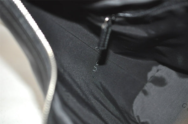 Authentic GUCCI Vintage Shoulder Bag Purse Leather 0013814 Black 6115J