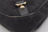 Authentic GUCCI Abbey Shoulder Hand Bag GG Canvas Leather 130737 Black 6120J