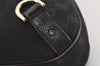 Authentic GUCCI Abbey Shoulder Hand Bag GG Canvas Leather 130737 Black 6120J