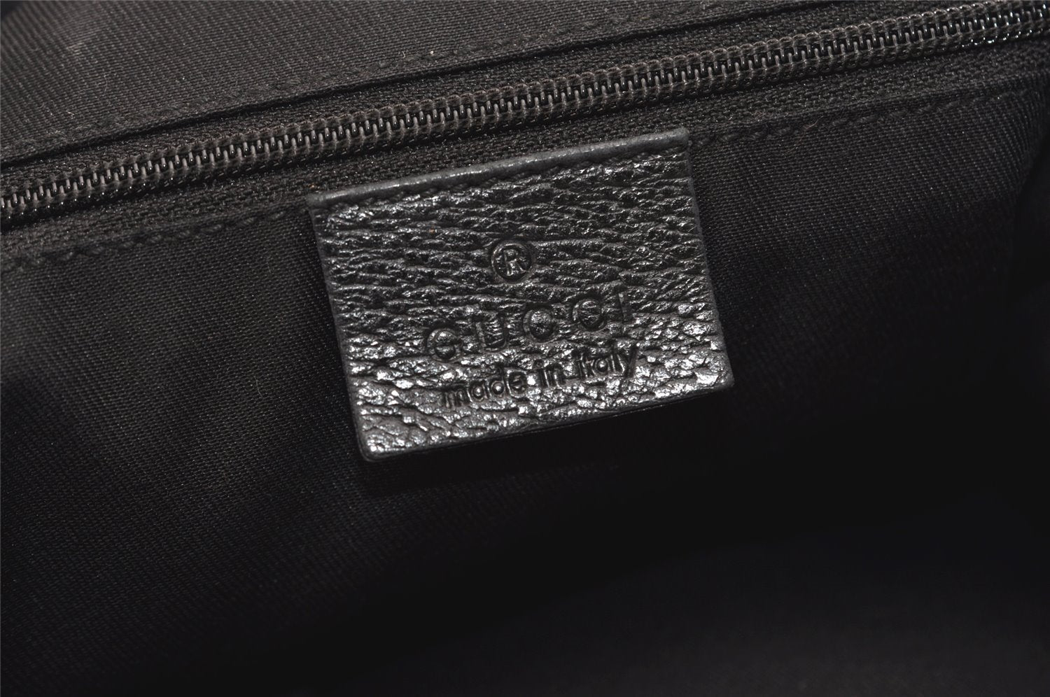 Authentic GUCCI Abbey Shoulder Hand Bag GG Canvas Leather 130737 Black 6120J