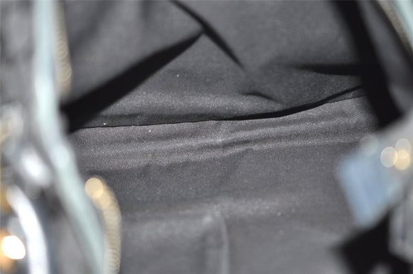 Authentic GUCCI Abbey Shoulder Hand Bag GG Canvas Leather 130737 Black 6120J