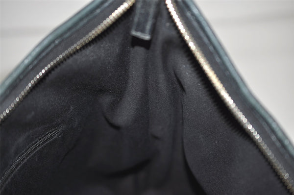 Authentic GUCCI Abbey Shoulder Hand Bag GG Canvas Leather 130737 Black 6120J