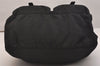 Authentic PRADA Vela Nylon Tessuto Leather Shoulder Cross Bag B1738 Black 6121J