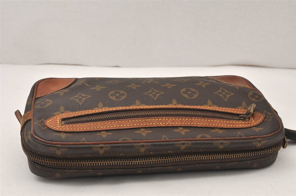 Authentic Louis Vuitton Monogram Marly Dragonne GM M51825 Clutch Hand Bag 6121K