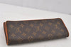 Authentic Louis Vuitton Monogram Pochette Twin GM Shoulder Bag M51852 LV 6122J