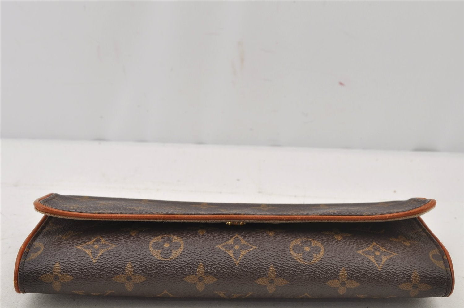 Authentic Louis Vuitton Monogram Pochette Twin GM Shoulder Bag M51852 LV 6122J