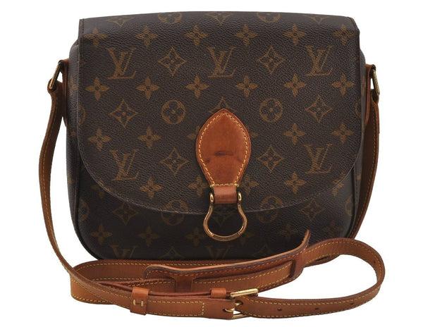 Authentic Louis Vuitton Monogram Saint Cloud GM M51242 Shoulder Cross Bag 6124J