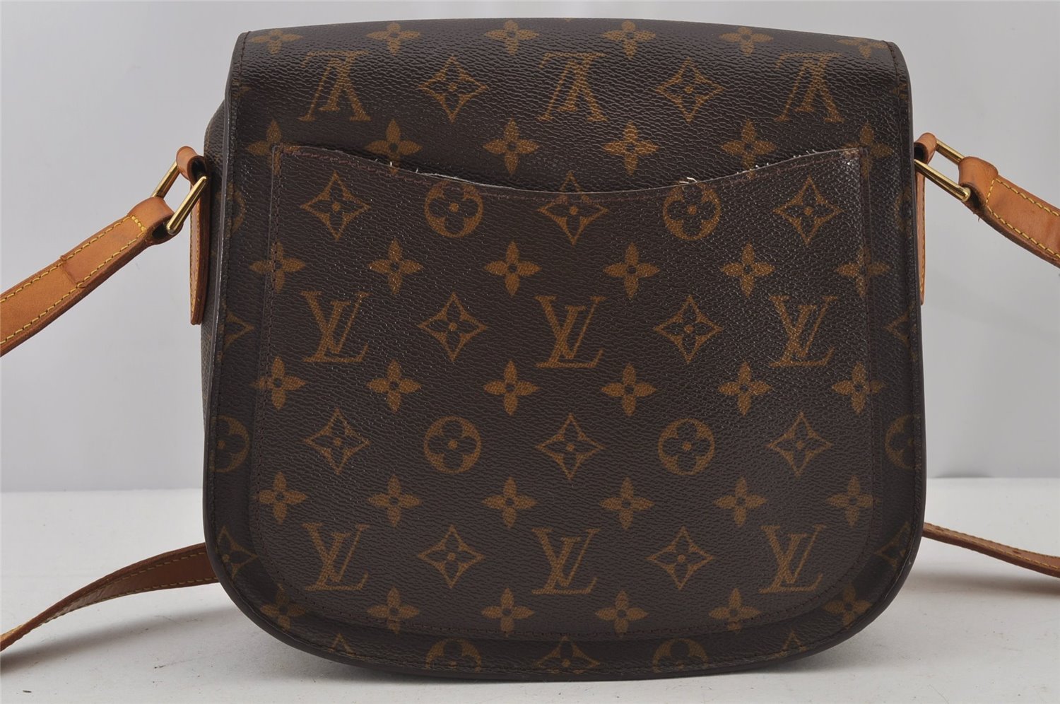 Authentic Louis Vuitton Monogram Saint Cloud GM M51242 Shoulder Cross Bag 6124J