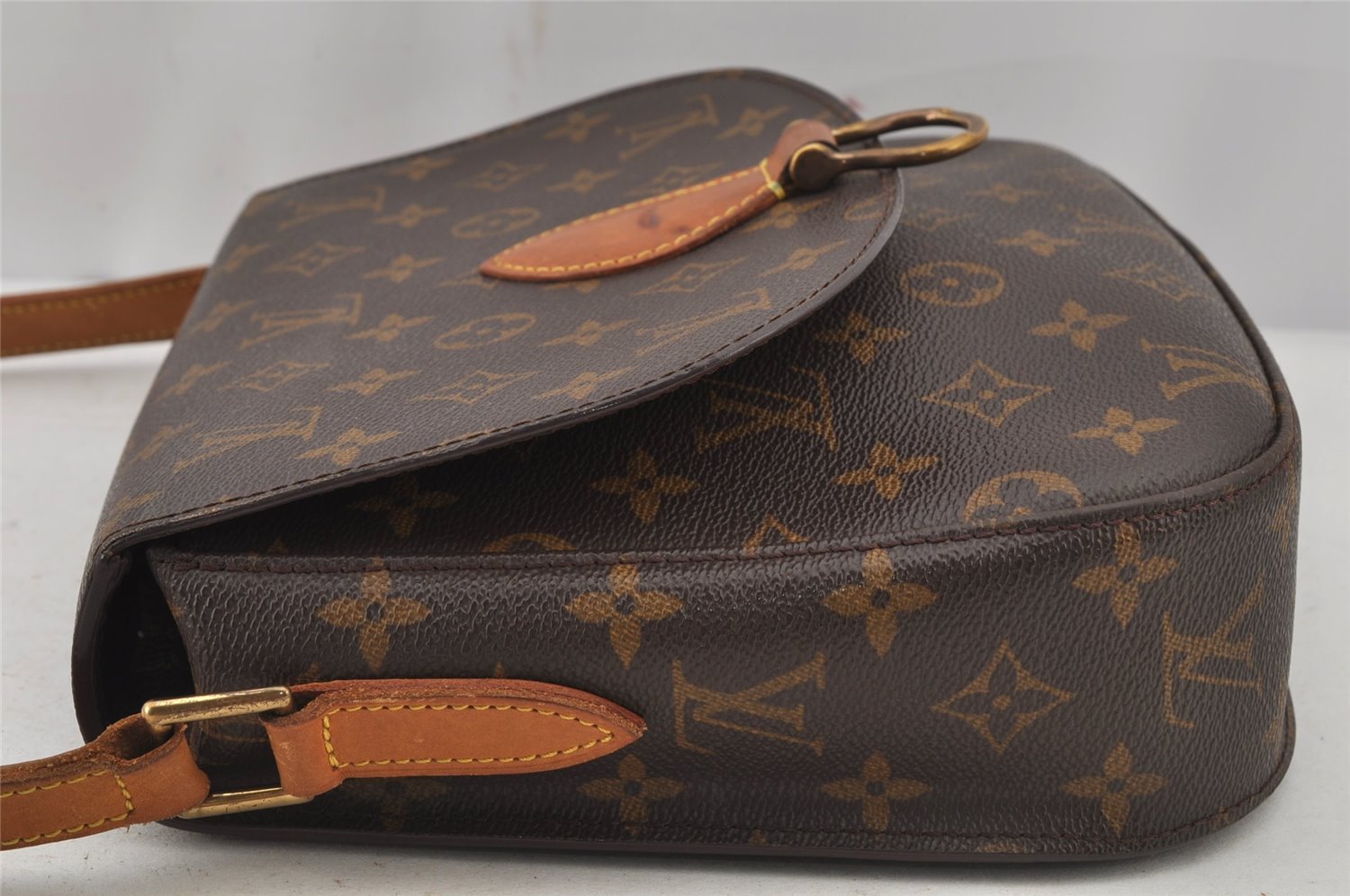 Authentic Louis Vuitton Monogram Saint Cloud GM M51242 Shoulder Cross Bag 6124J