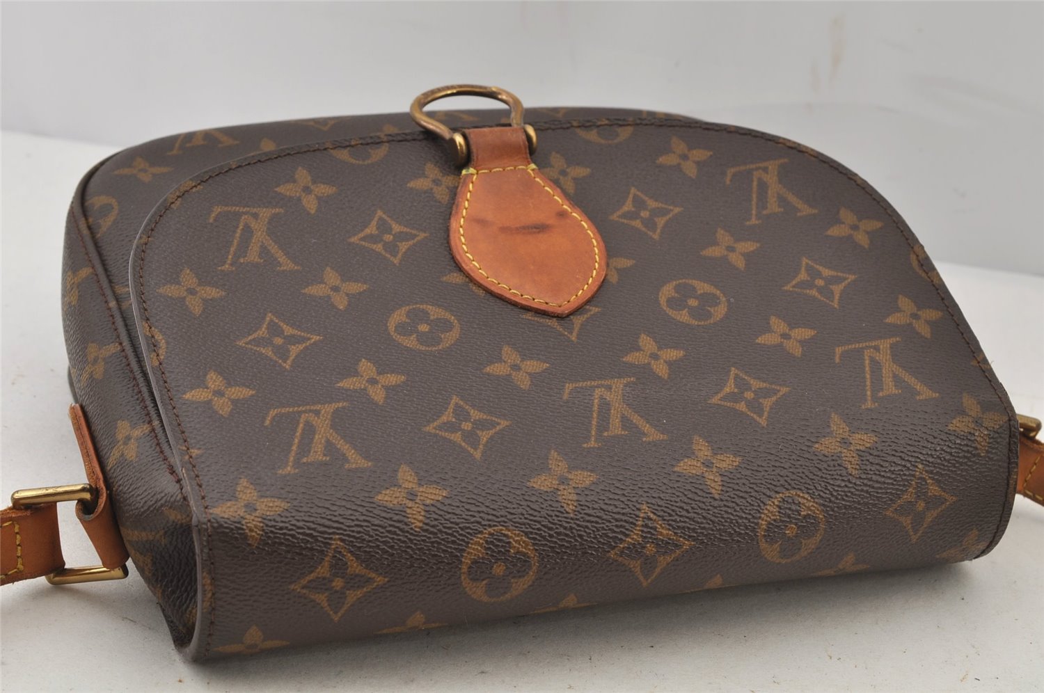 Authentic Louis Vuitton Monogram Saint Cloud GM M51242 Shoulder Cross Bag 6124J