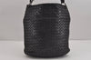 Authentic BOTTEGA VENETA Intrecciato Leather Shoulder Hand Bag Purse Black 6125J