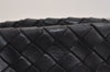 Authentic BOTTEGA VENETA Intrecciato Leather Shoulder Hand Bag Purse Black 6125J