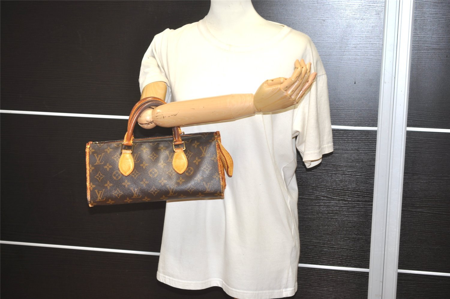Authentic Louis Vuitton Monogram Popincourt Hand Bag M40009 LV 6126I