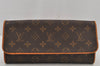 Authentic Louis Vuitton Monogram Pochette Twin GM Shoulder Bag M51852 LV 6126J