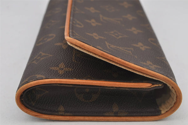 Authentic Louis Vuitton Monogram Pochette Twin GM Shoulder Bag M51852 LV 6126J
