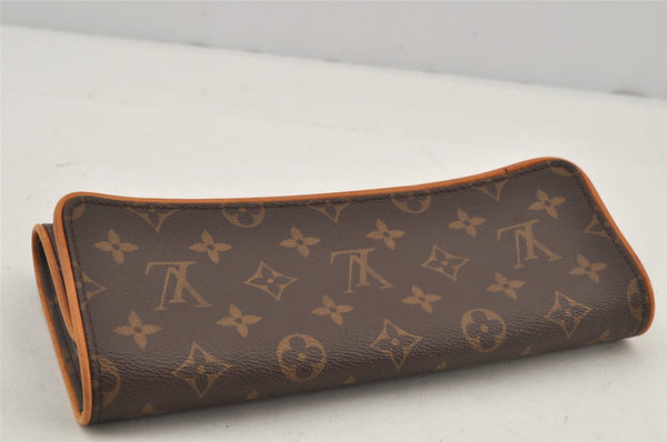 Authentic Louis Vuitton Monogram Pochette Twin GM Shoulder Bag M51852 LV 6126J