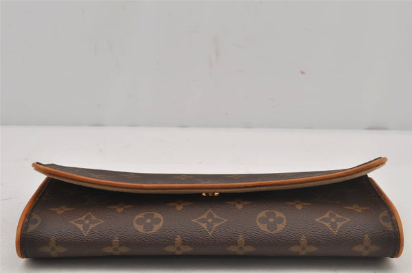 Authentic Louis Vuitton Monogram Pochette Twin GM Shoulder Bag M51852 LV 6126J