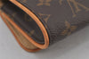 Authentic Louis Vuitton Monogram Pochette Twin GM Shoulder Bag M51852 LV 6126J