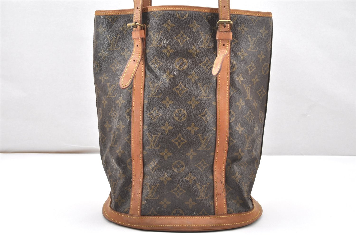 Authentic Louis Vuitton Monogram Bucket GM Shoulder Tote Bag Old Model LV 6126K