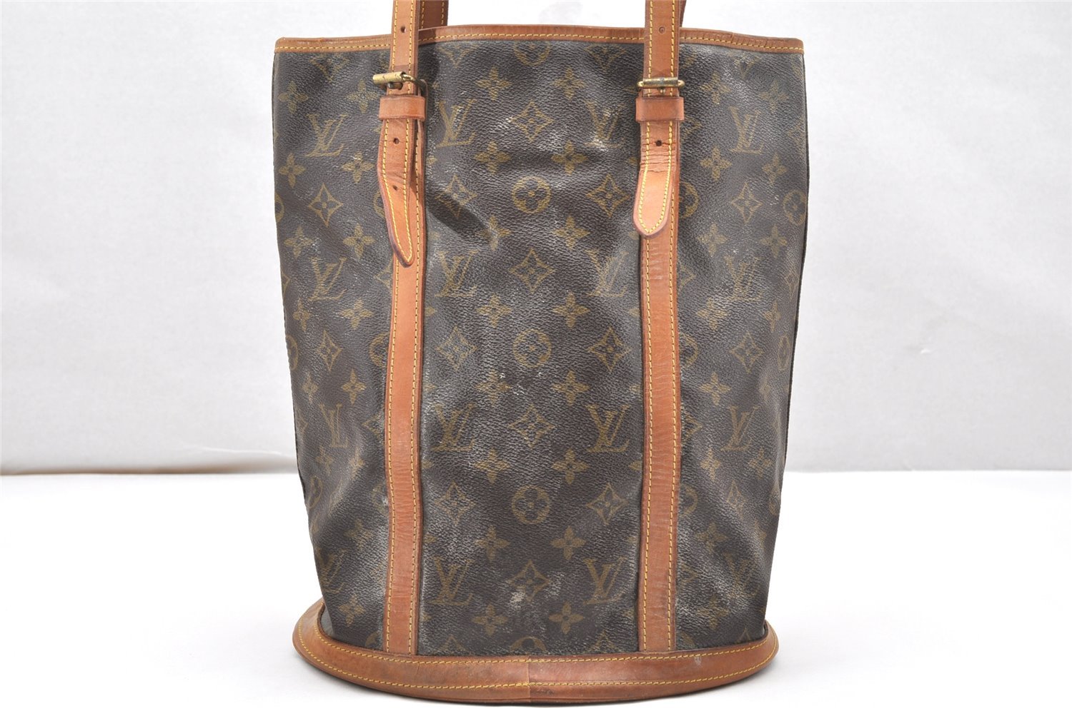 Authentic Louis Vuitton Monogram Bucket GM Shoulder Tote Bag Old Model LV 6126K