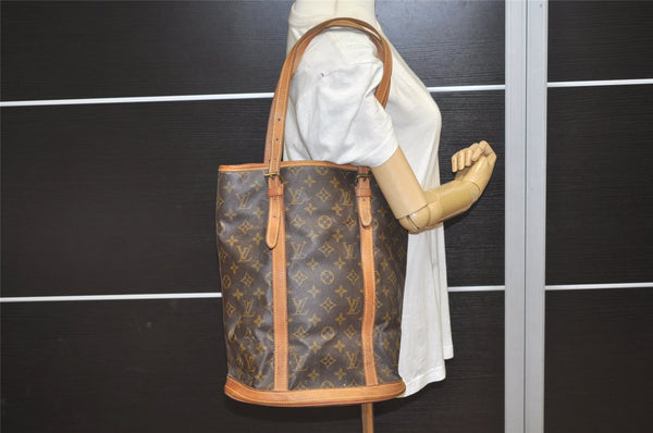 Authentic Louis Vuitton Monogram Bucket GM Shoulder Tote Bag Old Model LV 6126K