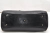 Authentic Christian Dior Vintage Hand Boston Bag Purse Leather Black CD 6128K