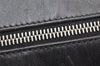 Authentic Christian Dior Vintage Hand Boston Bag Purse Leather Black CD 6128K