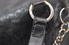 Authentic Christian Dior Vintage Hand Boston Bag Purse Leather Black CD 6128K