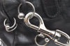 Authentic Christian Dior Vintage Hand Boston Bag Purse Leather Black CD 6128K