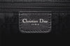 Authentic Christian Dior Vintage Hand Boston Bag Purse Leather Black CD 6128K