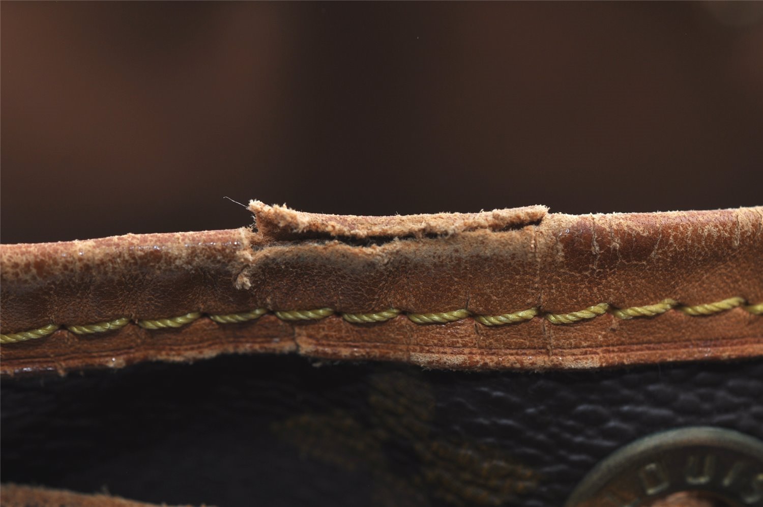 Authentic Louis Vuitton Monogram Petit Noe M42226 Shoulder Drawstring Bag 6129I