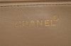 Authentic CHANEL Calf Skin Medallion CC Logo Shoulder Tote Bag Beige 6129J