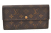 Auth Louis Vuitton Monogram Pochette Porte Monnaie Credit Wallet M61725 LV 6129K