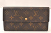 Auth Louis Vuitton Monogram Pochette Porte Monnaie Credit Wallet M61725 LV 6129K