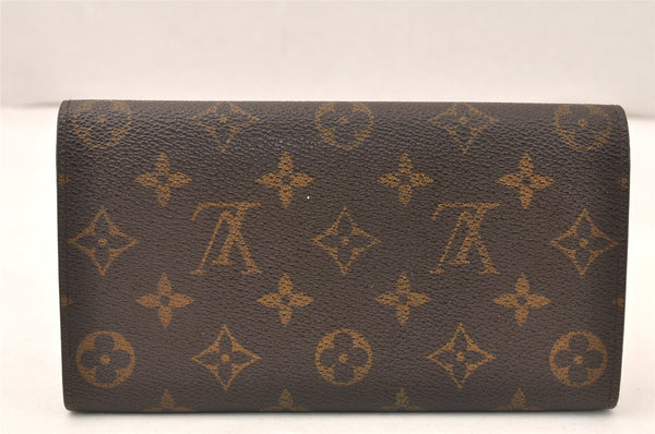 Auth Louis Vuitton Monogram Pochette Porte Monnaie Credit Wallet M61725 LV 6129K