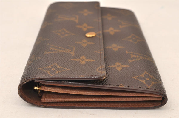 Auth Louis Vuitton Monogram Pochette Porte Monnaie Credit Wallet M61725 LV 6129K