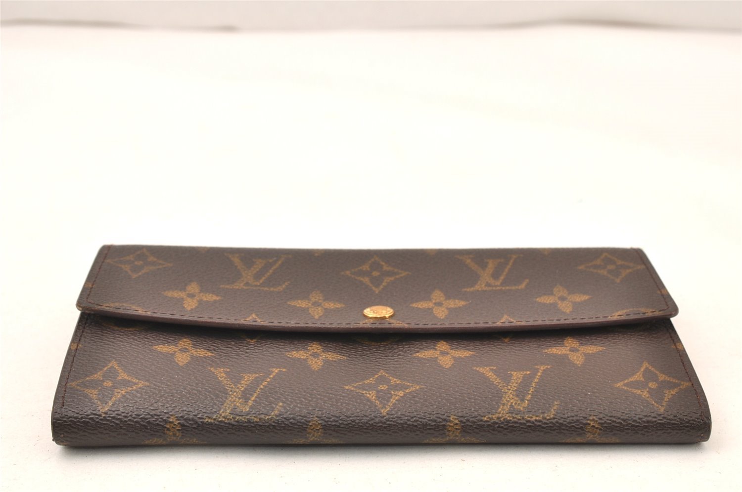 Auth Louis Vuitton Monogram Pochette Porte Monnaie Credit Wallet M61725 LV 6129K