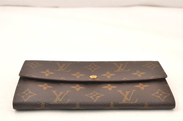 Auth Louis Vuitton Monogram Pochette Porte Monnaie Credit Wallet M61725 LV 6129K