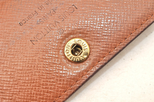 Auth Louis Vuitton Monogram Pochette Porte Monnaie Credit Wallet M61725 LV 6129K