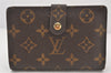 Auth Louis Vuitton Monogram Porte Monnaie Billets Viennois M61663 Wallet 6130K